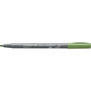 STAEDTLER Калиграфски флумастер Staedtler Pigment 375, масл. зелен (31660-А-МАСЛ.ЗЕЛЕН)