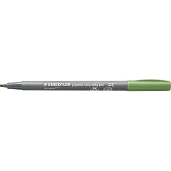 STAEDTLER Калиграфски флумастер Staedtler Pigment 375, масл. зелен (31660-А-МАСЛ.ЗЕЛЕН)