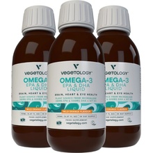 Vegetology Opti3 Liquid. Omega 3 EPA a DHA s vitamínem D 150 ml 3-balení