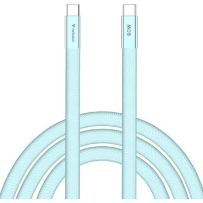Verbatim Kabel Sync & Charge SoftTouch USB-C, 60W, 120cm, modrá (30273)