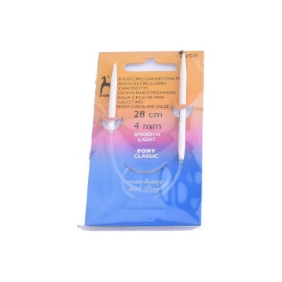 Jehlice PONY kulaté ponožkové 28cm Velikost: 4mm