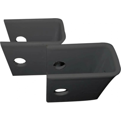 JARMEX U-úchyt pro plotová pole GENUA RAL 9005 černý 40 x 40 x 30 mm, 1 ks