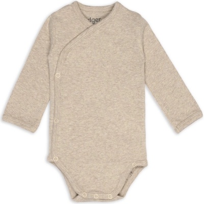 Lodger zavinovacie body s dlhým rukávom melange beige