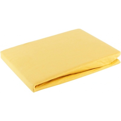 MyBestHome Jersey napínací prostěradlo Gold mustard/hořčicové 120x200x25