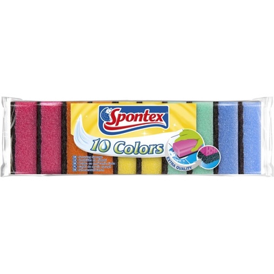 Spontex Colors hubky na umývanie riadu 10 ks