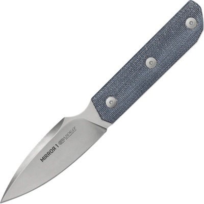 Viper MIRROR1 Spear Point Stonewash M390, Denim Canvas Micarta VT4060CD