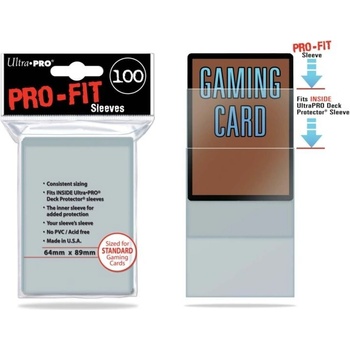 Ultra Pro Obaly na karty PRO-FIT 100ks