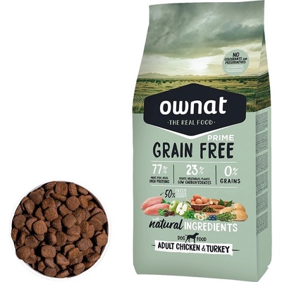 Ownat Grain Free Prime Adult Chicken & Turkey 12 kg