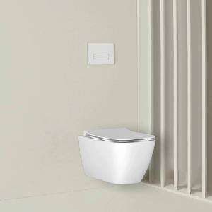 Ideal Standard Комплект за окачена тоалетна чиния Ideal Standard I. life B бял с тънък капак с плавно затваряне (T461401+T500301)