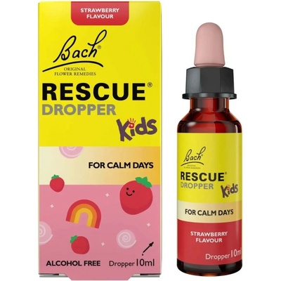 Bachovy esence Rescue Kids krizové kapky pro děti jahoda 10 ml