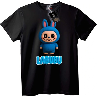 NOONEBRAND Тениска Labubu Синьо Зайче - XL, White