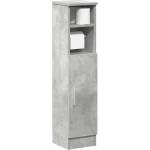vidaXL Шкаф за баня с поставка за ролки, бетонно сив, 20, 5x22x90 см (858500)
