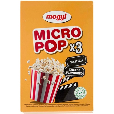 Mogyi Popcorn syrový do mikrovlnnej rúry 3 x 100 g