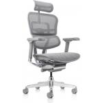 Antares Работен стол Antares ERGOHUMAN 2 ELITE GREY, до 159кг, мрежа, синхронен механизъм, регулируеми подлакътници, регулируема облегалка, лумбална опора, коригиране на височината, сив (ERGOHUMAN-2-ELITE-GRE