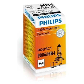 Philips Крушка, фар за дълги светлини PHILIPS HB4, 12V, 55W, 3200K, 1095lm, 1 бр