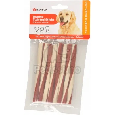 Flamingo Duetto Twisted Sticks пръчици с пилешко и сирене 85 г