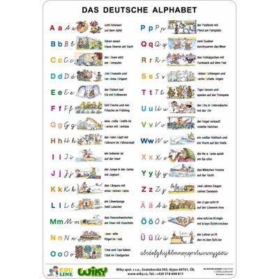 Das deutsche Alphabet - A4