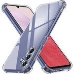 Techsuit Калъф за Samsung Galaxy A14 4G / A14 5G - Удароустойчив Прозрачен Силиконов - Прозрачен