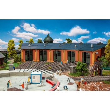 Faller Локомотивен депо-хале с 12° ъгъл на коловозите (120281)