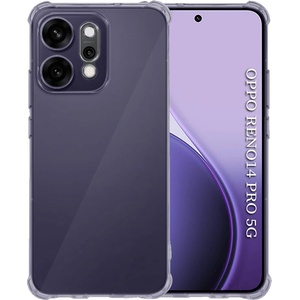 Techsuit Калъф за Oppo Reno14 Pro - Techsuit - Shockproof Clear Silicone - Опушено Черен (KF2351230)