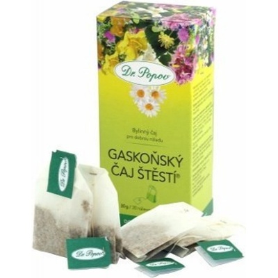 Dr.Popov Gaskoňský čaj štěstí 20 x 1,5 g