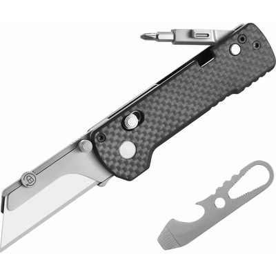 OKNIFE U1 Pro Carbon Fiber skladací pracovný EDC so skrutkovačom