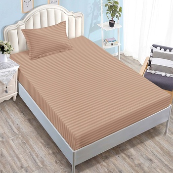 EmonaMall Долен чаршаф с ластик и калъфка (за матрак от 80x200 до 90x200) EmonaMall, 2 части - Модел S17773 (S17773-4444g4)