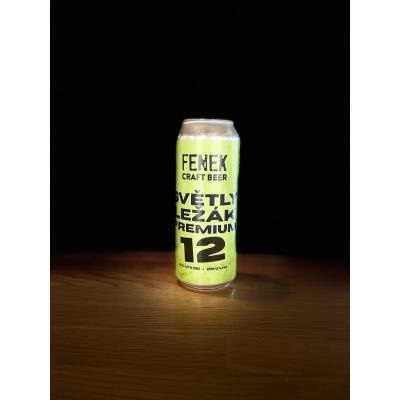 Fenek Fenek Světlý ležák premium 12° 0,5 l (plech)