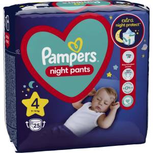 Pampers Нощни гащички Pampers Night Pants 4 (9-15 кг. ) - 25 броя
