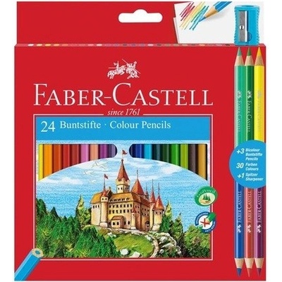 Faber-Castell pastelky 110324 24 farieb + 6 farieb