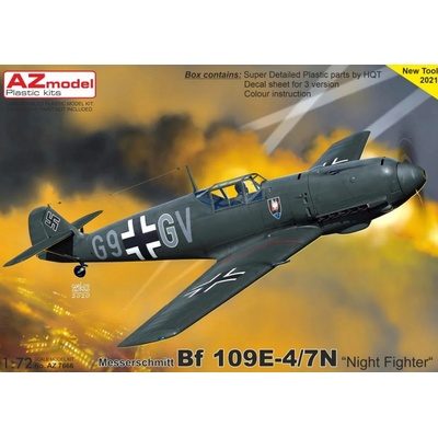 AZmodel Messerschmitt Bf 109 E-4/7N Night Fighter 1:72