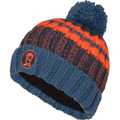 Trollkids Детска зимна шапка (beanie) Trollkids Kid's Troll Bobble Cap Beanie - Nordic Blue / Mystic Blue / Flame Orange - размер 48-52 cm (204-6688-1411)