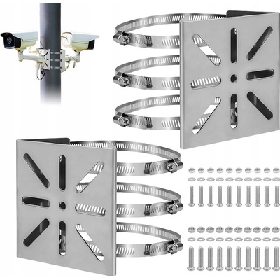 Kovový držák na sloup pro CCTV kamery, nastavitelný