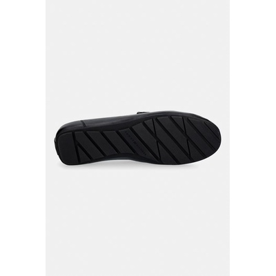 Tommy Hilfiger мокасини дамски от кожа FLAG LEATHER DRIVER LOAFER (FW0FW09350)