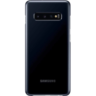 Samsung LED Cover EF-KG975CB - оригинален заден кейс, през който виждате информация от Samsung Galaxy S10 Plus (черен)