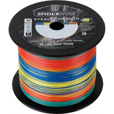SpiderWire Pletená Šnůra Stealth Smooth X 8Multicolor 1m 0,39mm 46,3kg