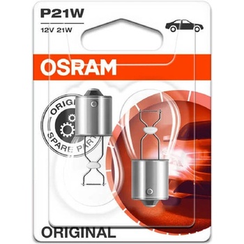 OSRAM КРУШКА АВТОМОБИЛНА ОСРАМ p21w 12v ЗА ДНЕВНИ СВ. И СТОПОВЕ 2бр (2061015)