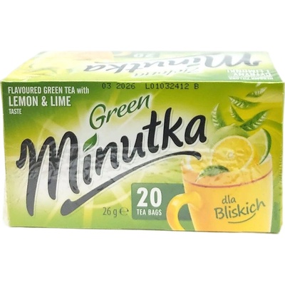 Minutka Zelený čaj s citrónom a limetkou 26 g