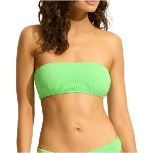 Seafolly Дамско бикини горнище Seafolly Women's Sea Dive Tube Top Bikini top - Summer Green - размер 32 (EU) (150-2465-0911)
