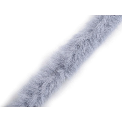 Všívací lemovka / lampas z umělé kožešiny kulatý šíře 2 cm Varianta: 9 modrošedá světlá, Balení: 1 m 55835/141086/265948