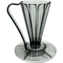 Cafec Flower Dripper Deep 27 Clear Black