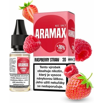 Aramax Salt Raspberry Straw 10 ml 10 mg