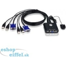 Aten CS-22U-A7 KVM prepínač pre 2xPC s VGA a USB portami