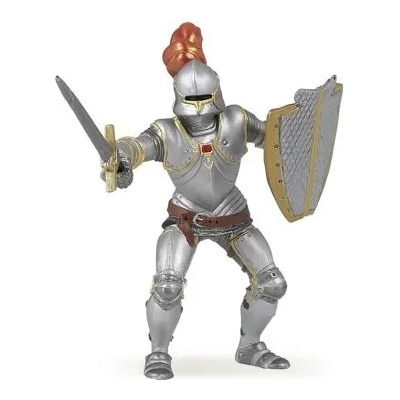 Papo - Фигурка за колекциониране и игра - Рицар с червено перо (39244)