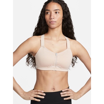 NIKE Спортен сутиен w df alpha zip-front