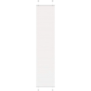 vidaXL Плисирана щора Бяла 50x200 cm Ширина на плата 49, 4 cm Полиестер (4015507)