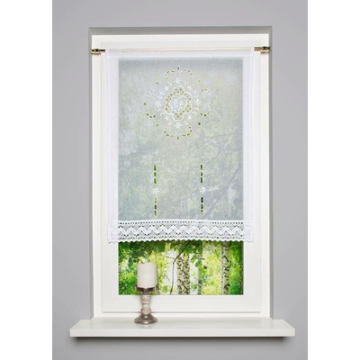 HOME WOHNIDEEN vitrážková záclona 23715 ALEGRA 0105 bila 100x60 cm (v x s)