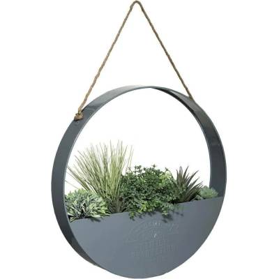 Atmosphera Umělé rostliny, průměr 44 cm, závěsná dekorace v kovovém krytu