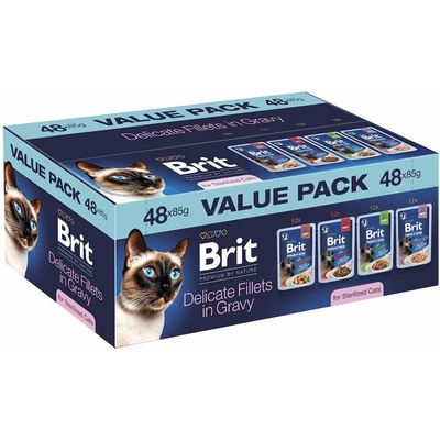 Brit Premium Cat by Nature Value Pack Sterilized 48 ks