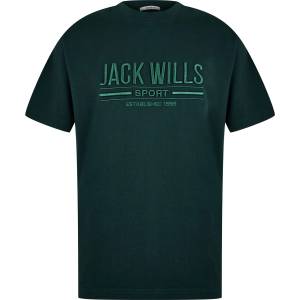 Jack Wills Тениска Jack Wills Men's JW Logo Regular Fit T-Shirt - Evergreen